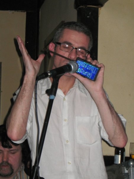 Rob playing the Theremin